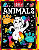 Scratch and Draw Animals - Scratch Art Activity Book