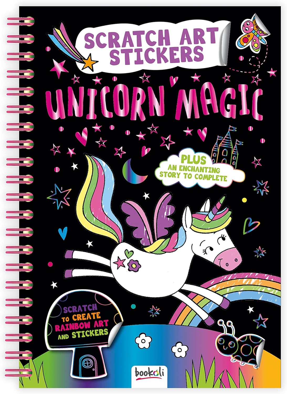 Scratch Art Stickers Unicorn Magic