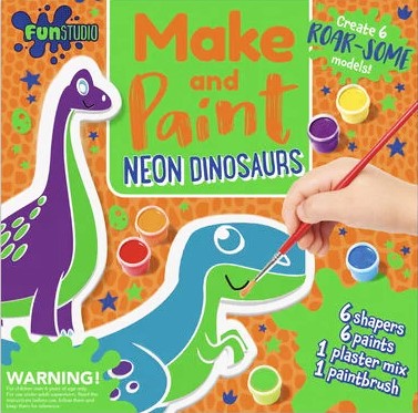 Fun Studio Make and Paint Neon Dinosaurs