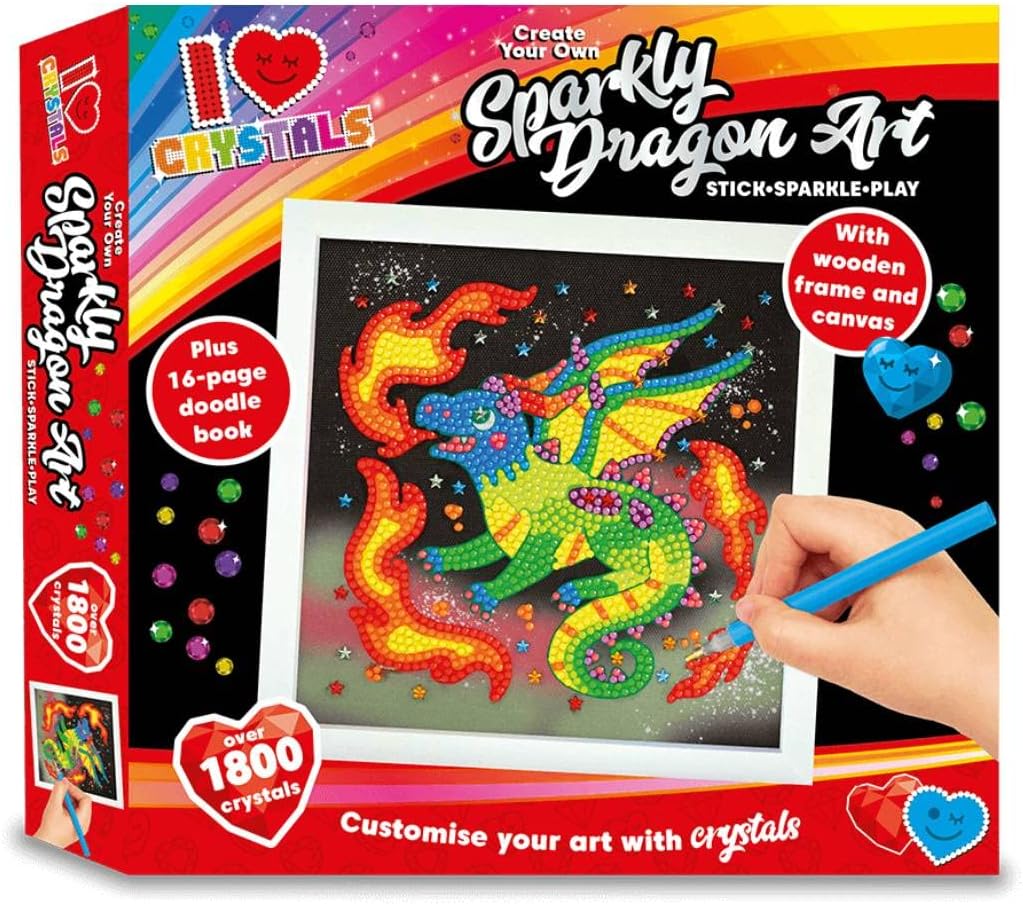 Love Crystals Create Your Own Sparkly Dragon Art