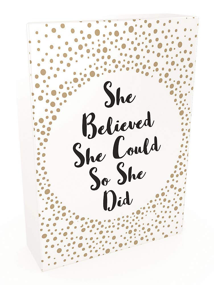 She Believed She Could So She Did - 52 Beautiful Cards of Inspiring Quotes and Empowering Affirmations