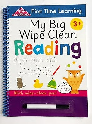 First Time Learning My Big Wipe Clean Reading