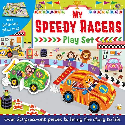 My Speedy Racers Play Set (Press-out and Play Board)