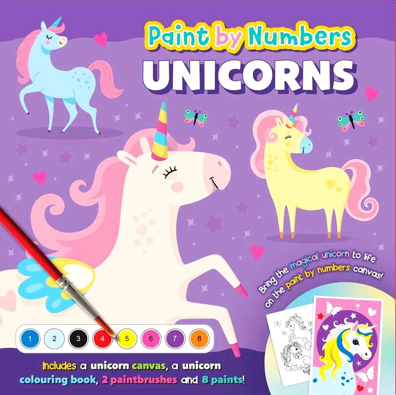 Unicorns Paint by Numbers Activity Kit