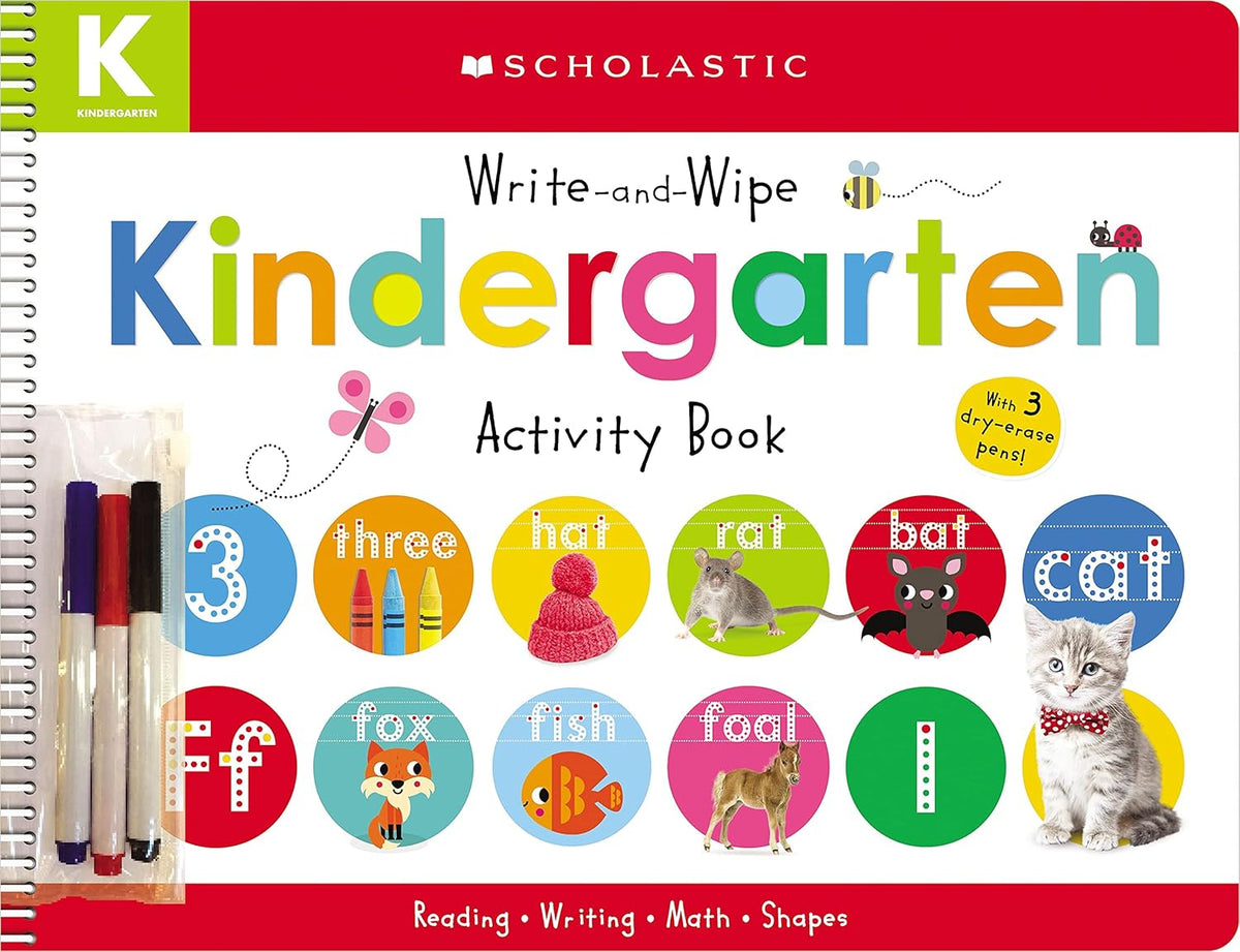 Write-and-Wipe Kindergarten Activity Book