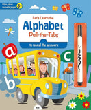 lets Learn the  Alphabet pull the tabs to reveal the answers