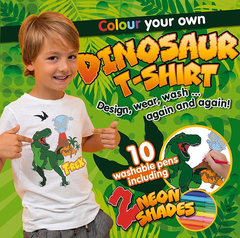 Fun Box 7 Colour Your Own Dinosaur T Shirt
