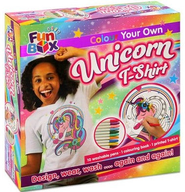 Fun Box 7 Colour Your Own Unicorn T Shirt