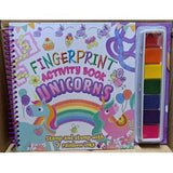 Fingerprint Activity Book Unicorns