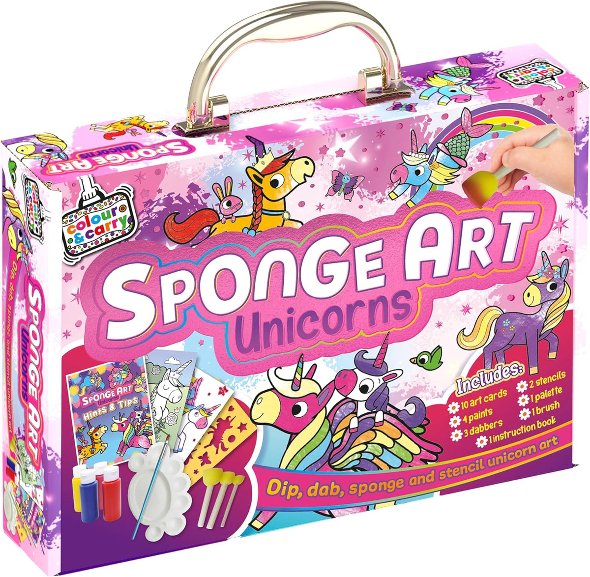 Sponge Art Unicorns