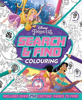 Disney Princess: Search and Find Colouring