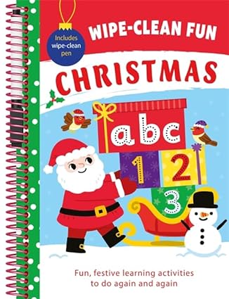 Wipe Clean Fun  Christmas Fun Learning Spiral Wipe clean