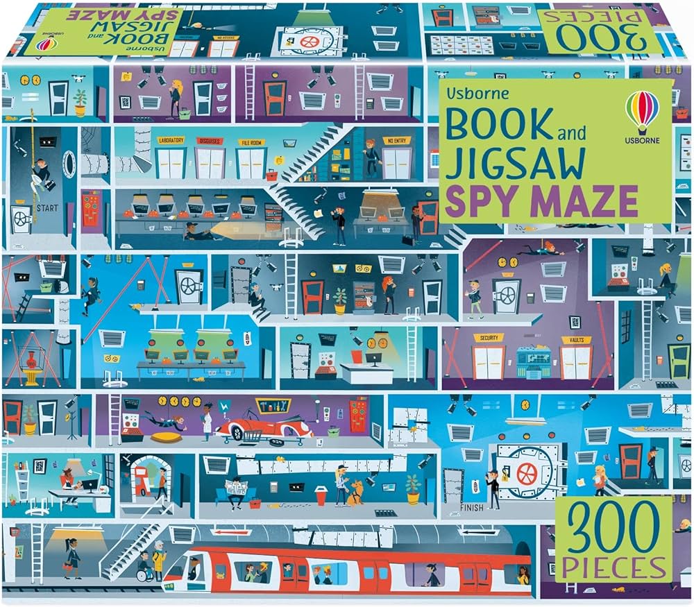 Usborne Book and Jigsaw Spy Maze