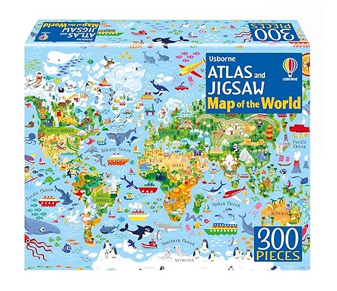 Usborne Atlas and Jigsaw Map of the World
