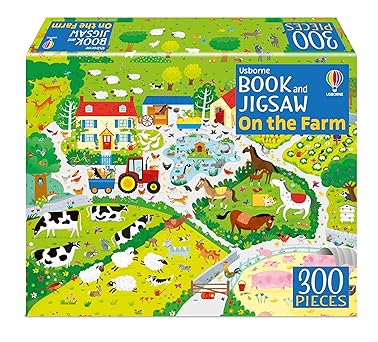 Usborne Book and Jigsaw on the Farm