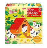 Usborne Book and 3 Jigsaws On the Farm
