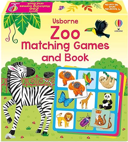 Zoo Matching Games and Book