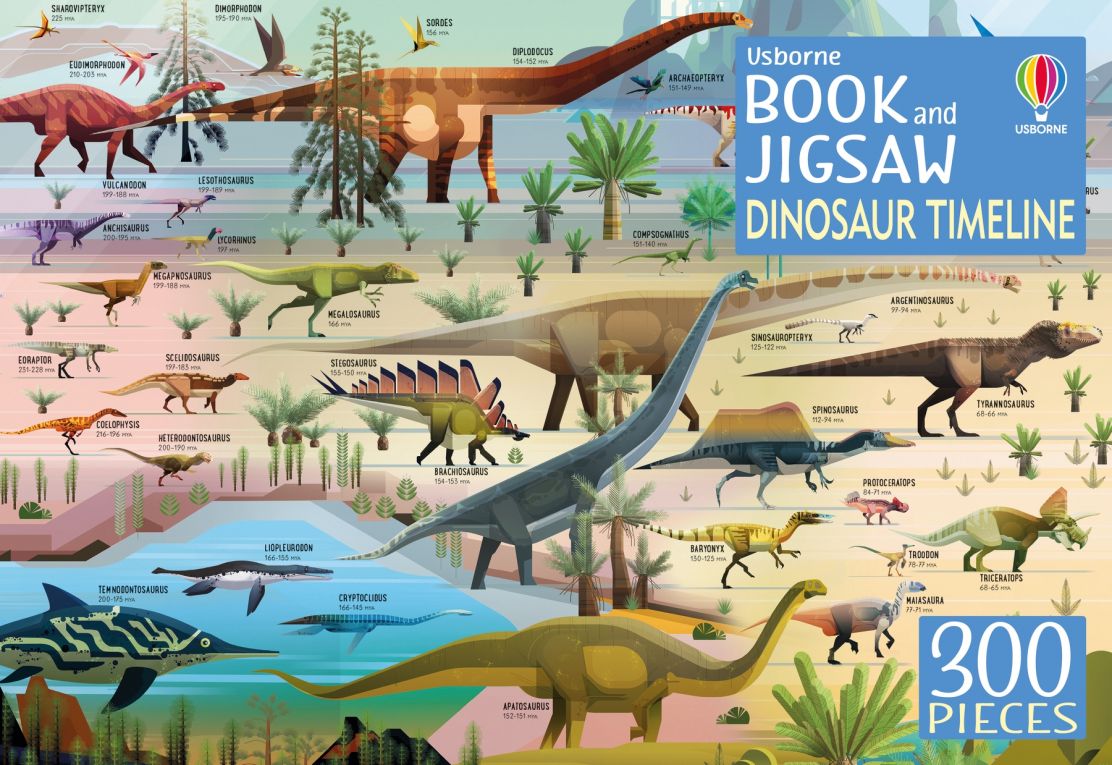 Usborne Book and Jigsaw/Dinosaur Timeline