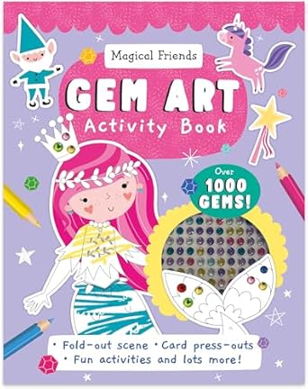 Gem Art Activity Book  Magical Friends