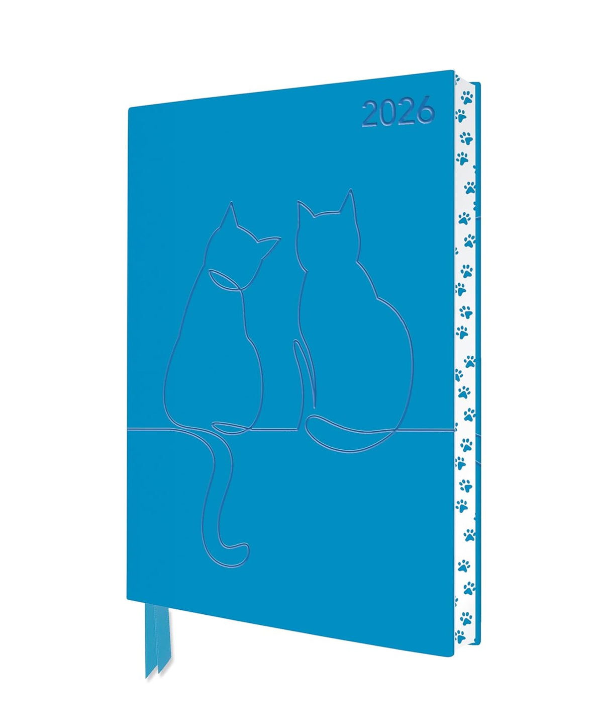 Two Happy Cats 2026 Artisan Art Vegan Leather Diary Planner