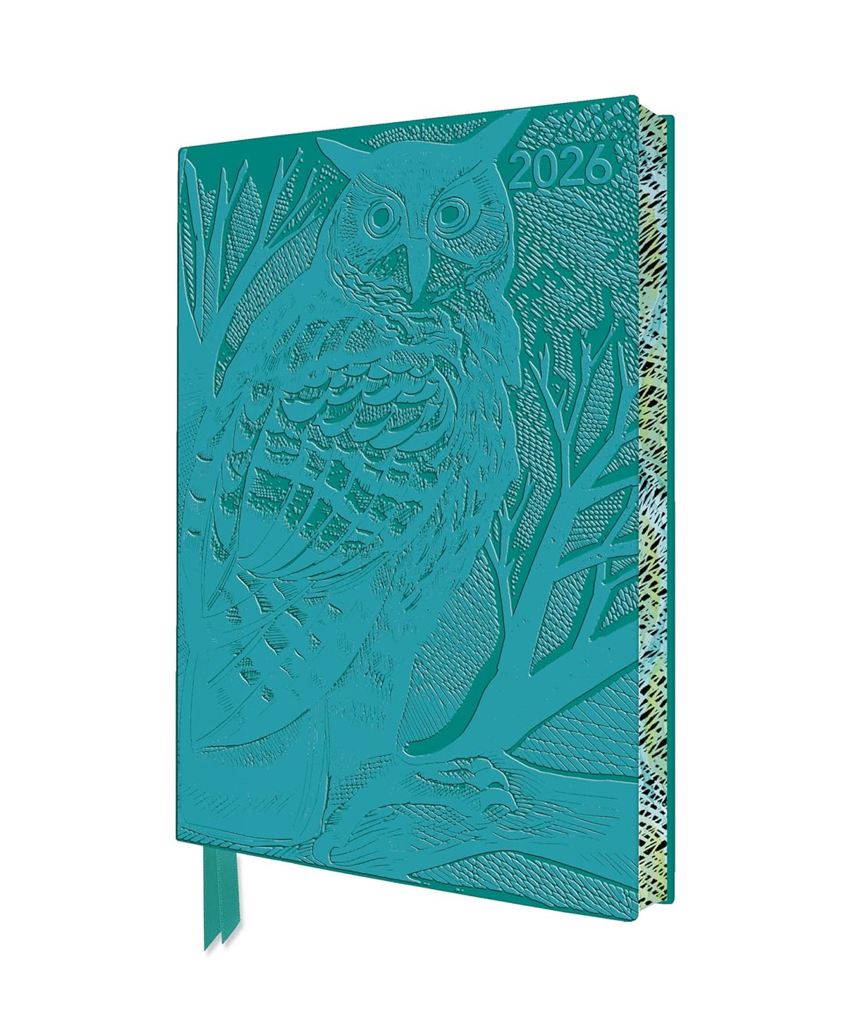 Angela Harding: Long Eared Owl 2026 Artisan Art Vegan Leather Diary Planner