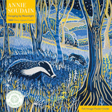 Adult Sustainable Jigsaw Puzzle Annie Soudain Foraging by Moonlight