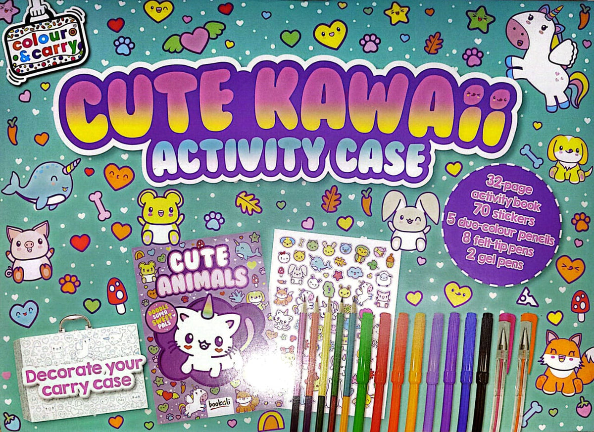 Colour and Carry Activity Kit 7  Cute Kawaii Animals