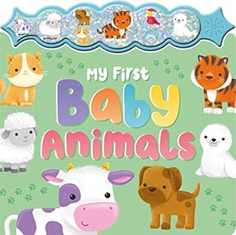 My First Baby Animals Sparkly Button Sound Book BB