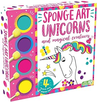 SPONGE ART UNICORNS AND MAGICAL CREATURES.