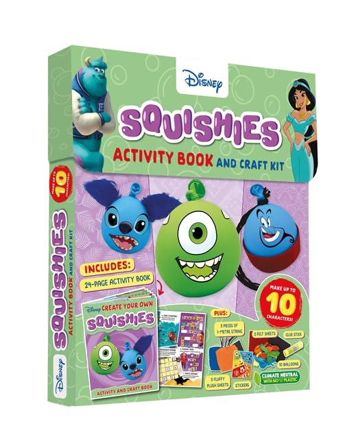 Disney: Squishies Activity Book and Craft Kit