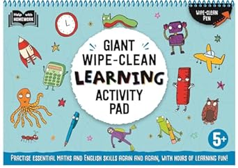 5 plus Giant Wipe Clean Learning Activity Pad