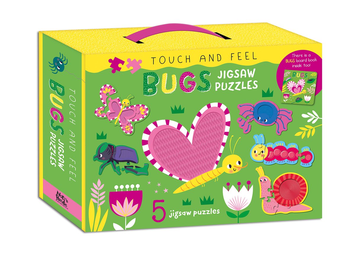 Touch and Feel Bugs Jigsaw Puzzle Box set