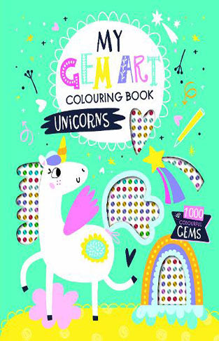 Unicorn Gem Art Colouring Book