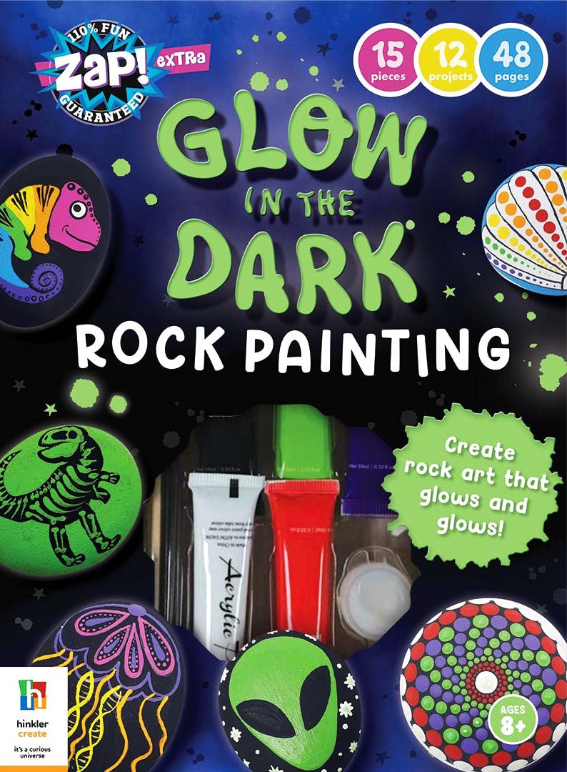 Zap! Extra Glow-in-the-Dark Rock Painting