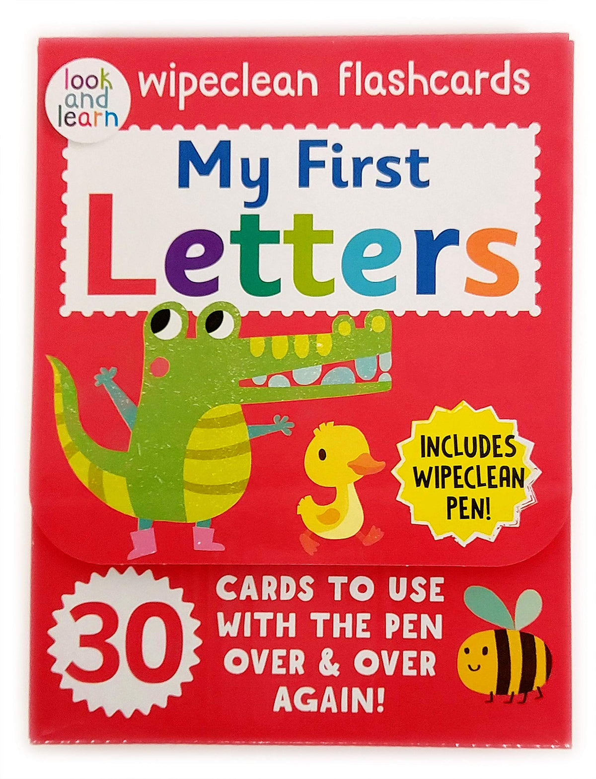 My First Letters Wipeclean Flashcards Set