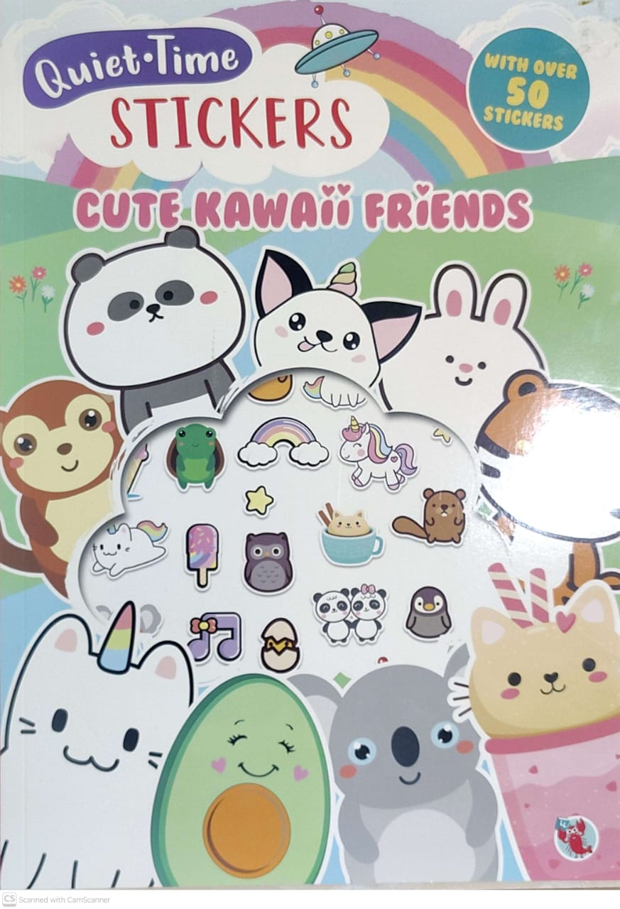 QUIET TIME STICKER CUTE KAWAII FRIENDS