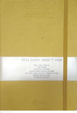 Ashridge PU A6 Week to View Diary 2026  Yellow