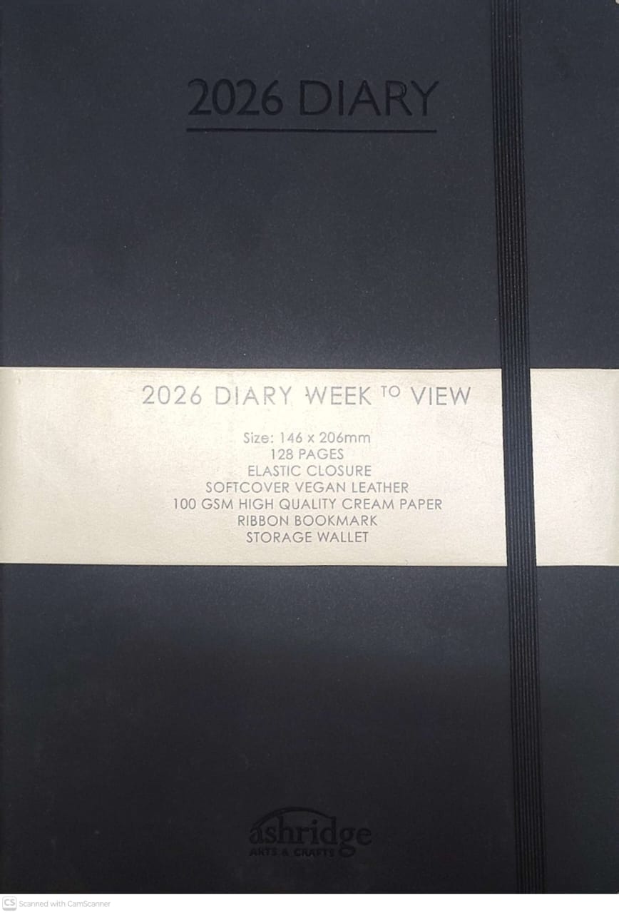 Ashridge PU A5 Week to View Diary 2026  Green