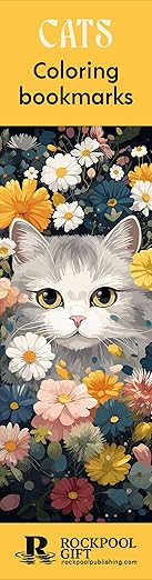 Cats Coloring Bookmarks