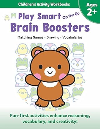 Play Smart on the Go Brain Boosters Ages 2+ - Matching Games, Drawing, Vocabularies