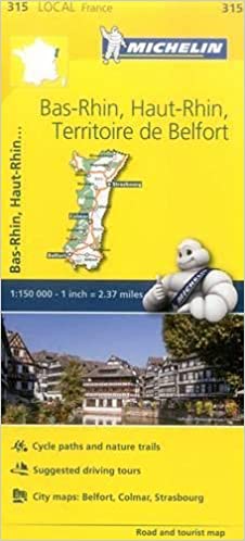 Michelin Bas-Rhin, Haut-Rhin, Territoire de Belfort