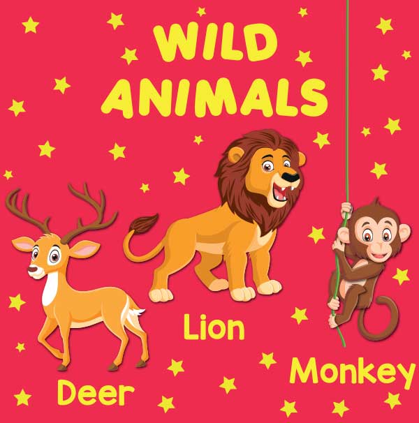 PARAMOUNT LITTLE HAND'S BOARD BOOK WILD ANIMALS