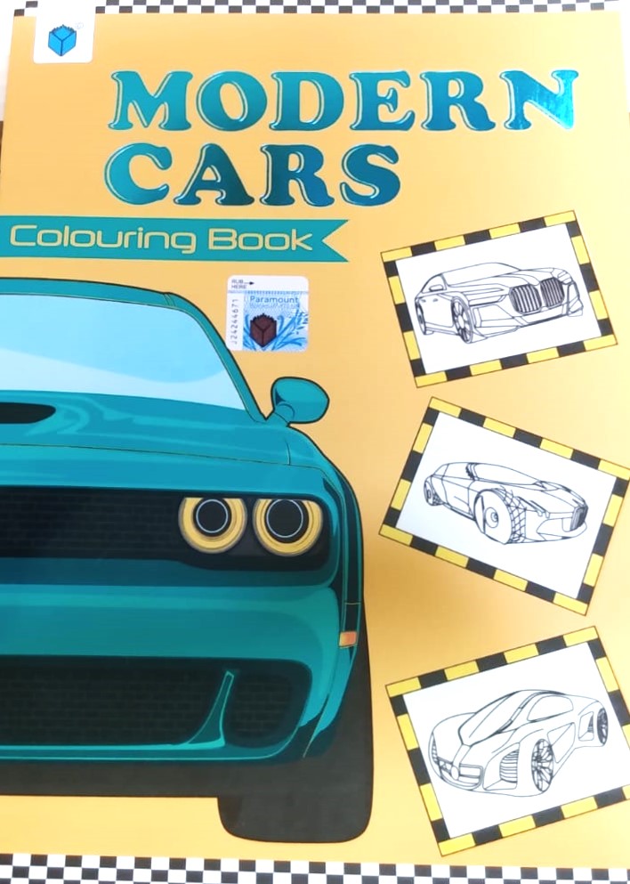 Modern Cars Colouring Book
