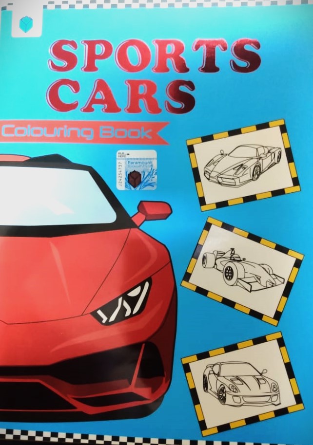 Sports Cars Colouring Book