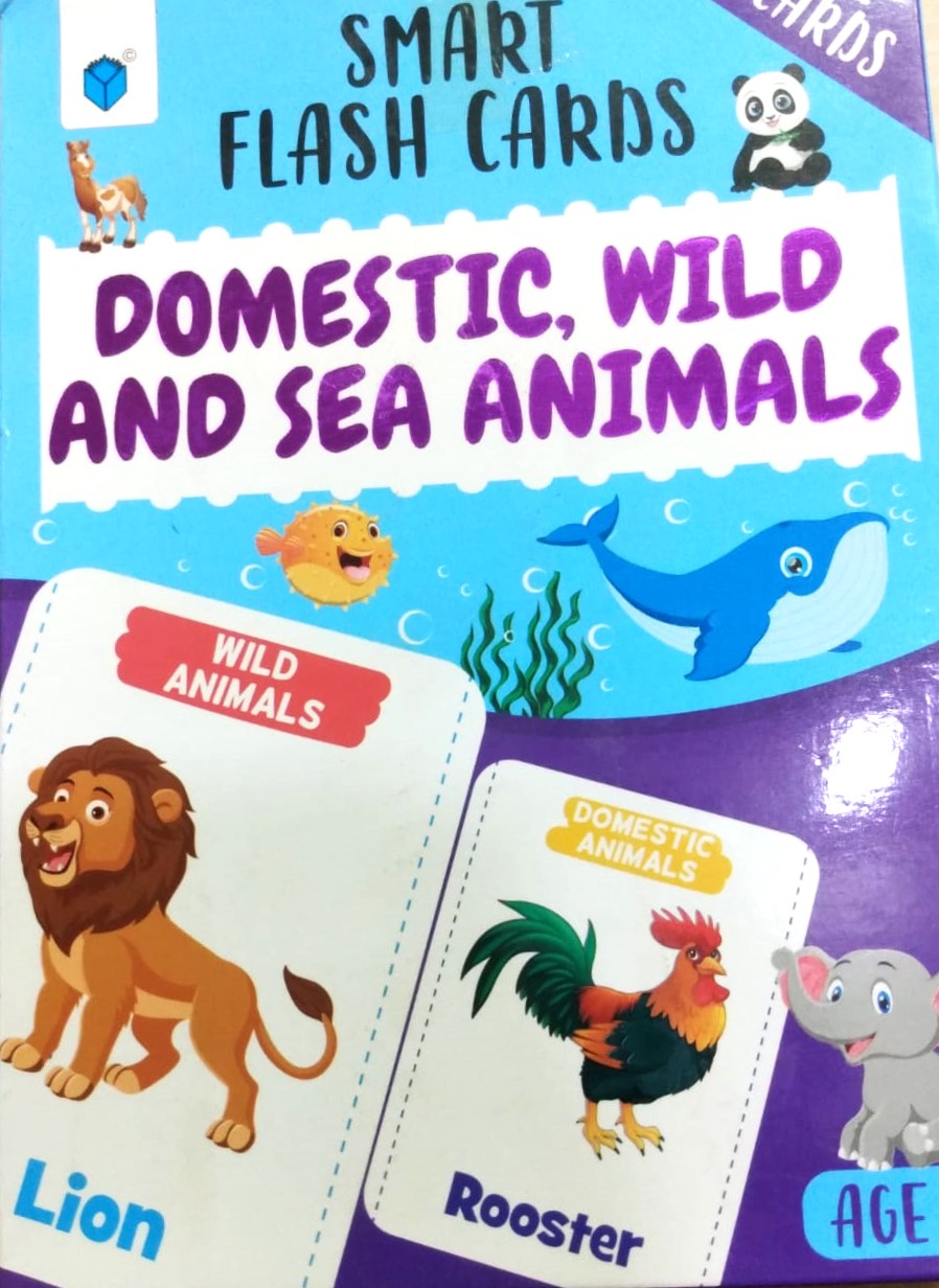 Smart Flash Cards  Domestic Wild And Sea Animals