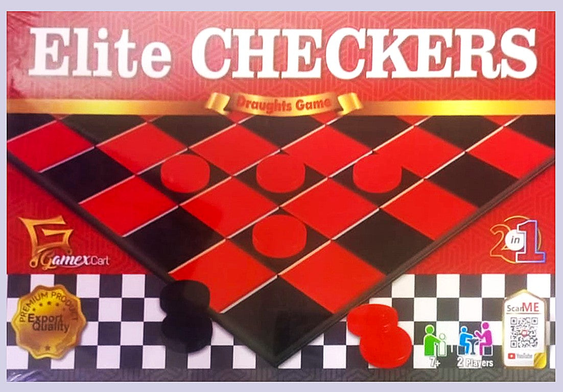 Gamex Cart Elite Checkers Game  7302