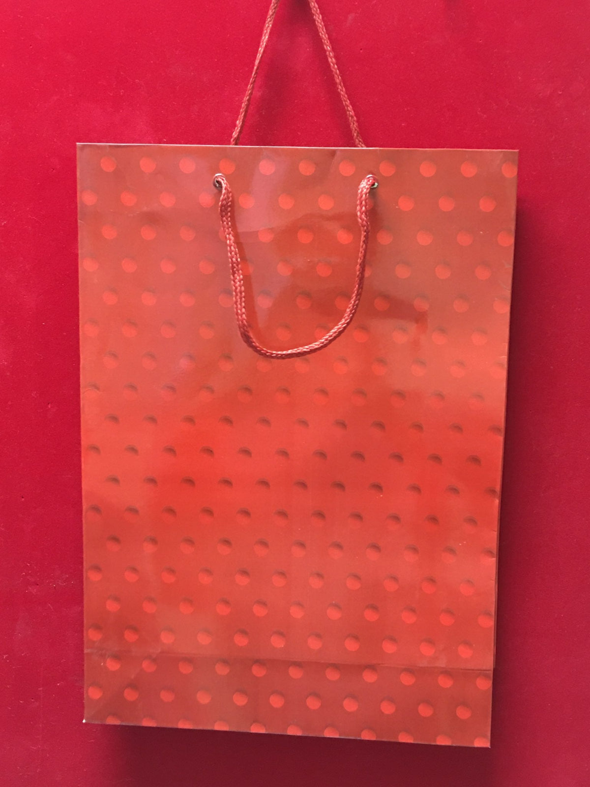 Gift Bag Red Rain Winter - 933