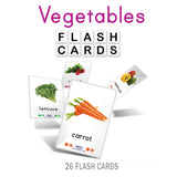 VEGETABLES TWENTYFIVE FLASH CARD