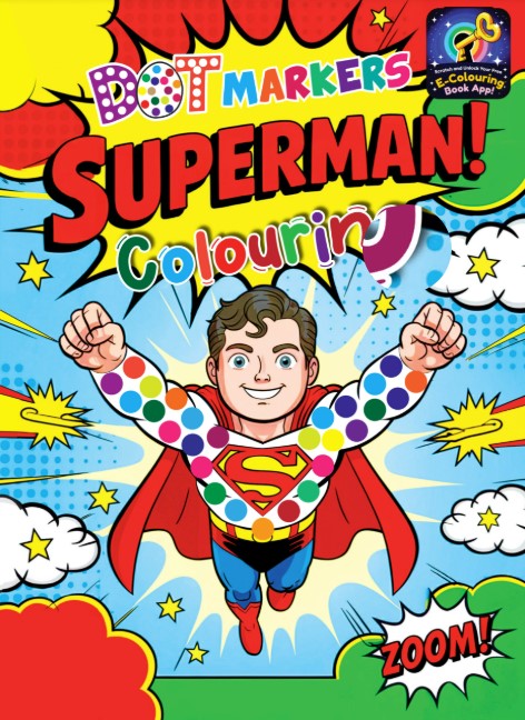 DOT MARKERS SUPERMAN COLOURING