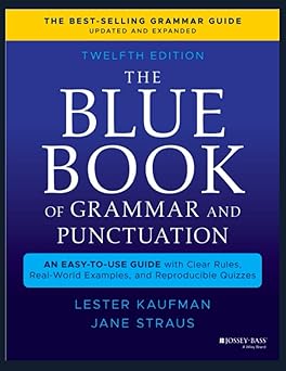 The Blue Book Of Grammar And Punctuation